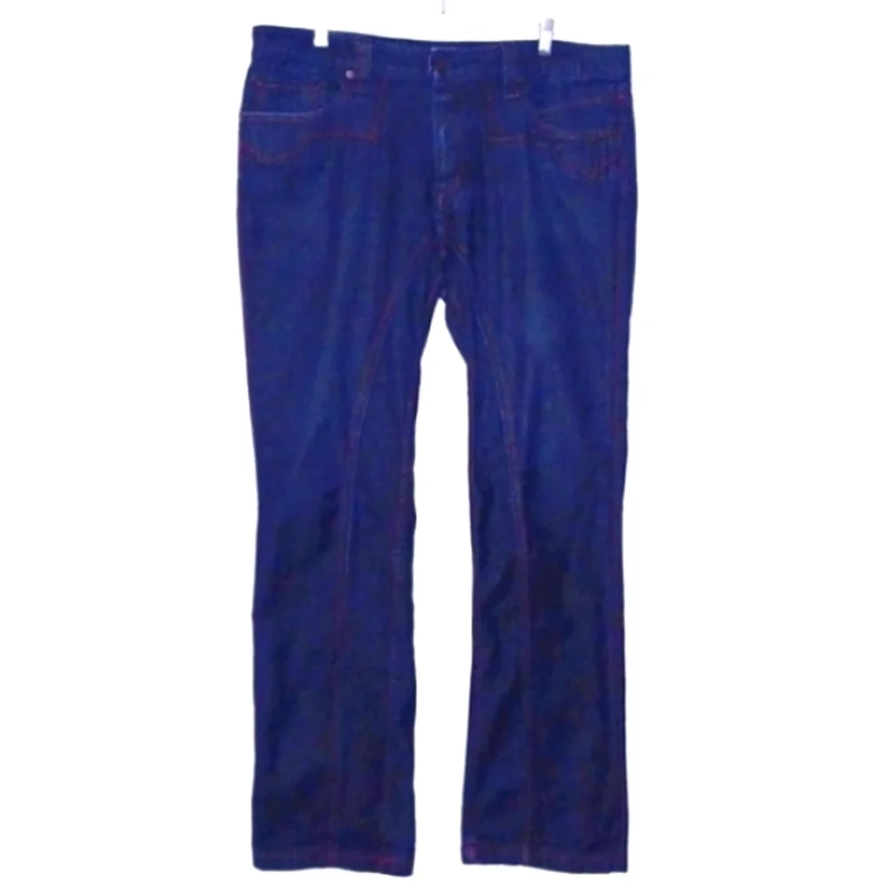 Antik DENIM Men's Blue Button-fly, Flare Leg Jeans, 36W / 33L - Picture 5 of 11